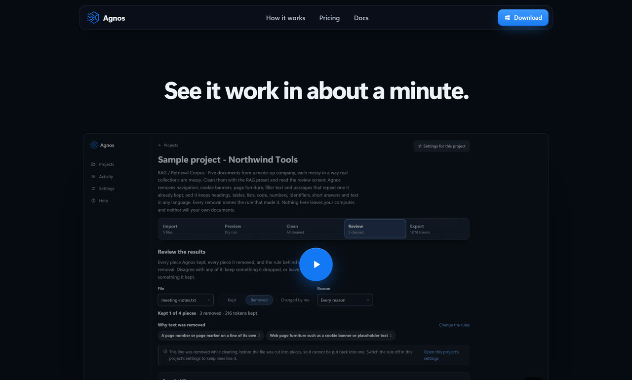 Agnos: the app, by Michael Shadpour